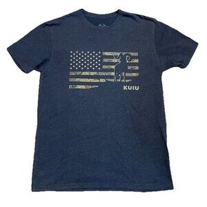 Kuiu T Shirt Mens M Gray American Flag Ram USA Patriotic Hunting Outdoors Gorp